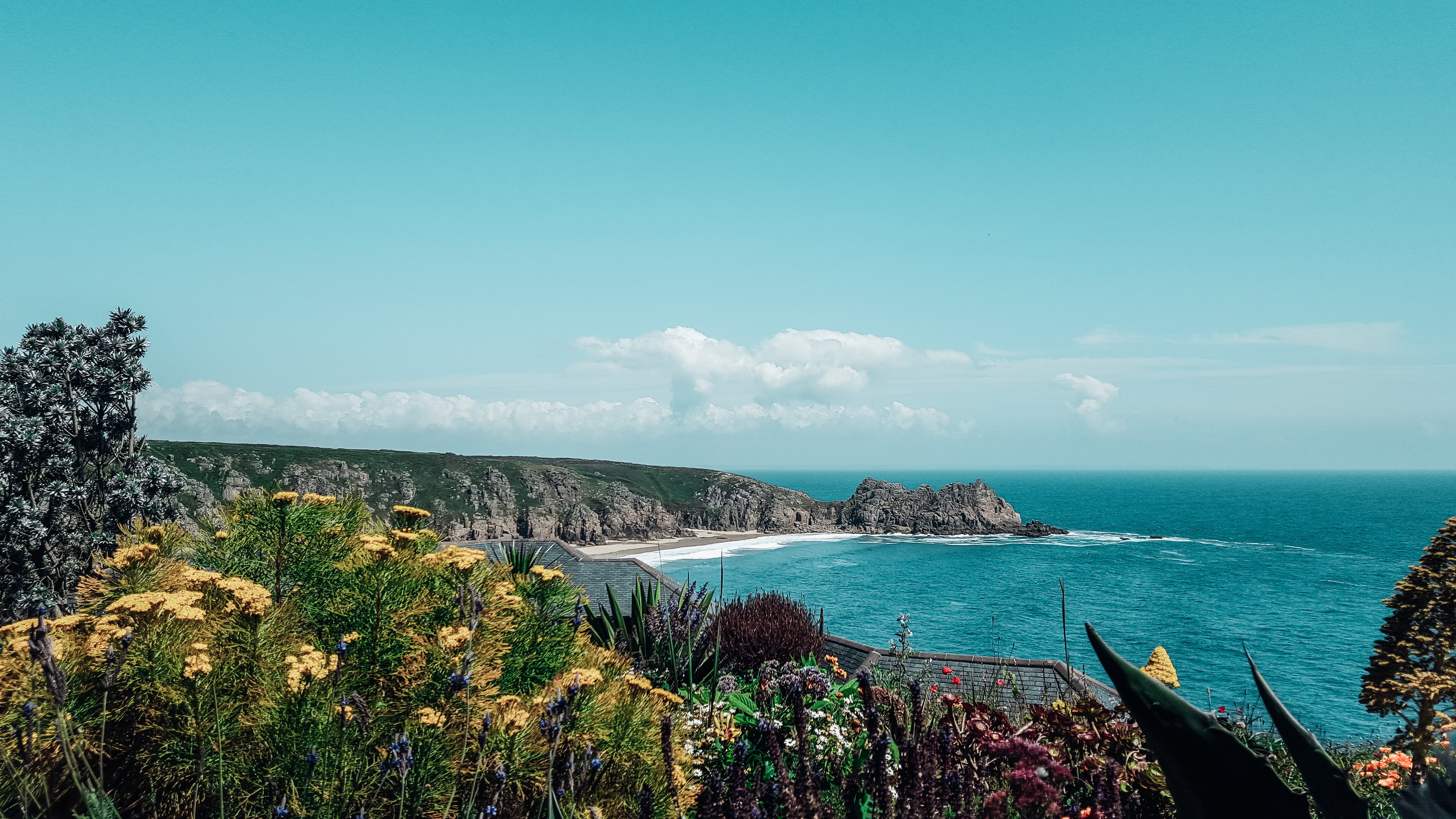A Quick Guide To Minack Theatre and Porthcurno Beach - The stunning views from Minack Theatre out over Porthcurno, Cornwall
