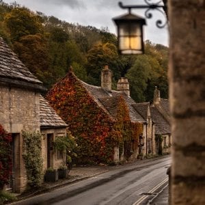 Castle Combe In Autumn - Fine Art Print