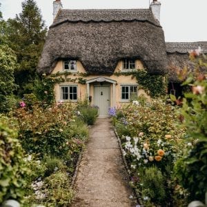 The Perfect English Chocolate Box Cottage - Fine Art Print