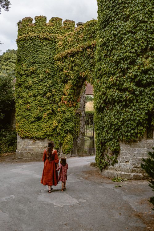 Stourhead Estate Ivy Castle Wall